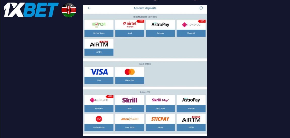 Deposit and Withdrawal Options